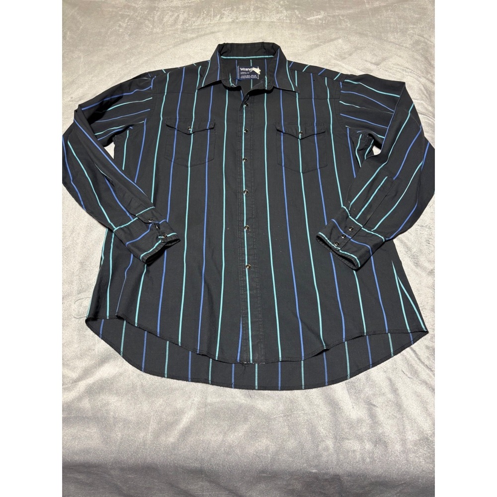 Wrangler Mens Size XLong Tails 16.5-35 Single Needle Tailoring Cowboy Cut Reg